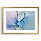 Premium Abstract Wall Art – Pastel Blue & Lilac Canvas