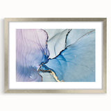 Premium Abstract Wall Art – Pastel Blue & Lilac Canvas