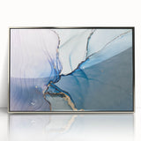 Premium Abstract Wall Art – Pastel Blue & Lilac Canvas