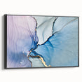 Premium Abstract Wall Art – Pastel Blue & Lilac Canvas