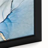 Premium Abstract Wall Art – Pastel Blue & Lilac Canvas