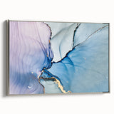 Premium Abstract Wall Art – Pastel Blue & Lilac Canvas