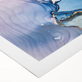 Premium Abstract Wall Art – Pastel Blue & Lilac Canvas