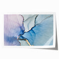 Premium Abstract Wall Art – Pastel Blue & Lilac Canvas