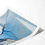 Premium Abstract Wall Art – Pastel Blue & Lilac Canvas