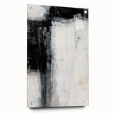 Earthen Harmony Abstracts - Minimalist Wall Decor in Black and White