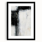 Earthen Harmony Abstracts - Minimalist Wall Decor in Black and White