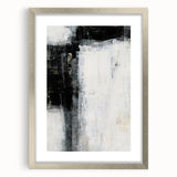 Earthen Harmony Abstracts - Minimalist Wall Decor in Black and White
