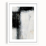Earthen Harmony Abstracts - Minimalist Wall Decor in Black and White
