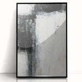 Earthen Harmony Abstracts - Minimalist Wall Decor in Black and White
