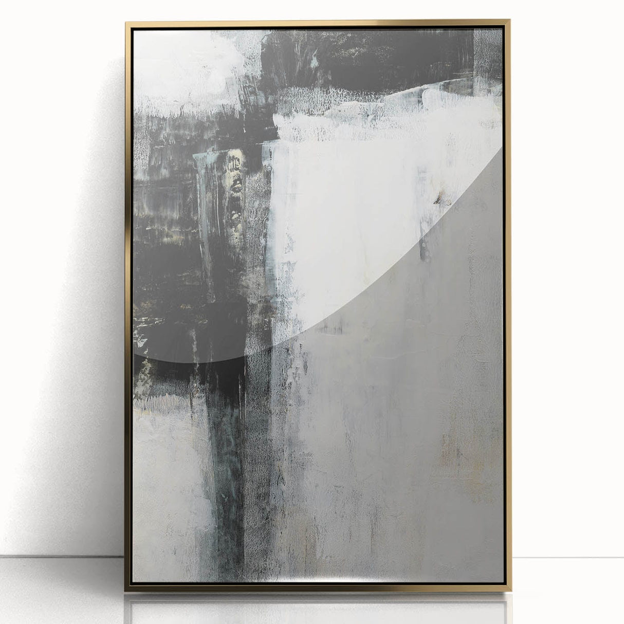 Earthen Harmony Abstracts - Minimalist Wall Decor in Black and White