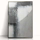 Earthen Harmony Abstracts - Minimalist Wall Decor in Black and White