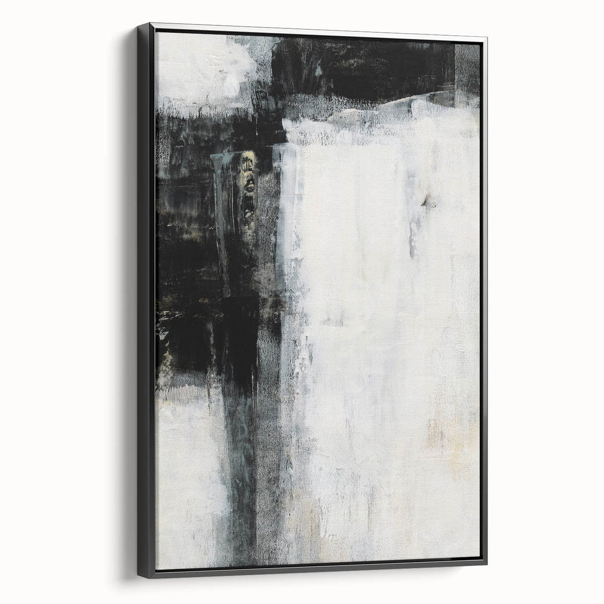 Earthen Harmony Abstracts - Minimalist Wall Decor in Black and White