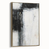Earthen Harmony Abstracts - Minimalist Wall Decor in Black and White