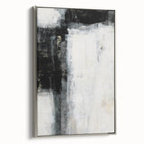 Earthen Harmony Abstracts - Minimalist Wall Decor in Black and White