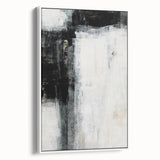 Earthen Harmony Abstracts - Minimalist Wall Decor in Black and White