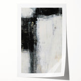 Earthen Harmony Abstracts - Minimalist Wall Decor in Black and White