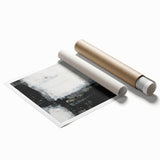 Earthen Harmony Abstracts - Minimalist Wall Decor in Black and White