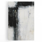 Earthen Harmony Abstracts - Minimalist Wall Decor in Black and White