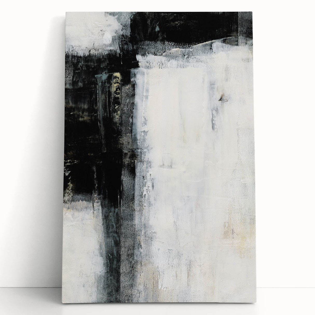 Earthen Harmony Abstracts - Minimalist Wall Decor in Black and White