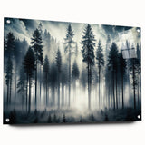 Mystical Forest in the Mist – Fine Art Photography Wall Print