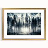 Mystical Forest in the Mist – Fine Art Photography Wall Print