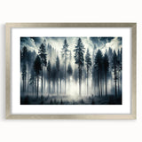 Mystical Forest in the Mist – Fine Art Photography Wall Print