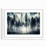 Mystical Forest in the Mist – Fine Art Photography Wall Print