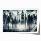 Mystical Forest in the Mist – Fine Art Photography Wall Print