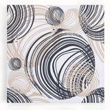 Abstract Art for Sale – Dynamic Swirling Navy & Beige Print