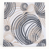 Abstract Art for Sale – Dynamic Swirling Navy & Beige Print