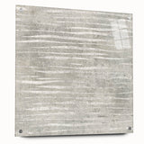 Contemporary Framed Abstract Art - Light Gray Textured Flow Design