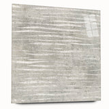Contemporary Framed Abstract Art - Light Gray Textured Flow Design