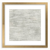 Contemporary Framed Abstract Art - Light Gray Textured Flow Design