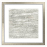 Contemporary Framed Abstract Art - Light Gray Textured Flow Design