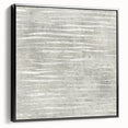 Contemporary Framed Abstract Art - Light Gray Textured Flow Design