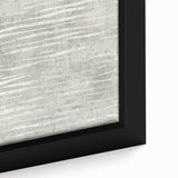 Contemporary Framed Abstract Art - Light Gray Textured Flow Design