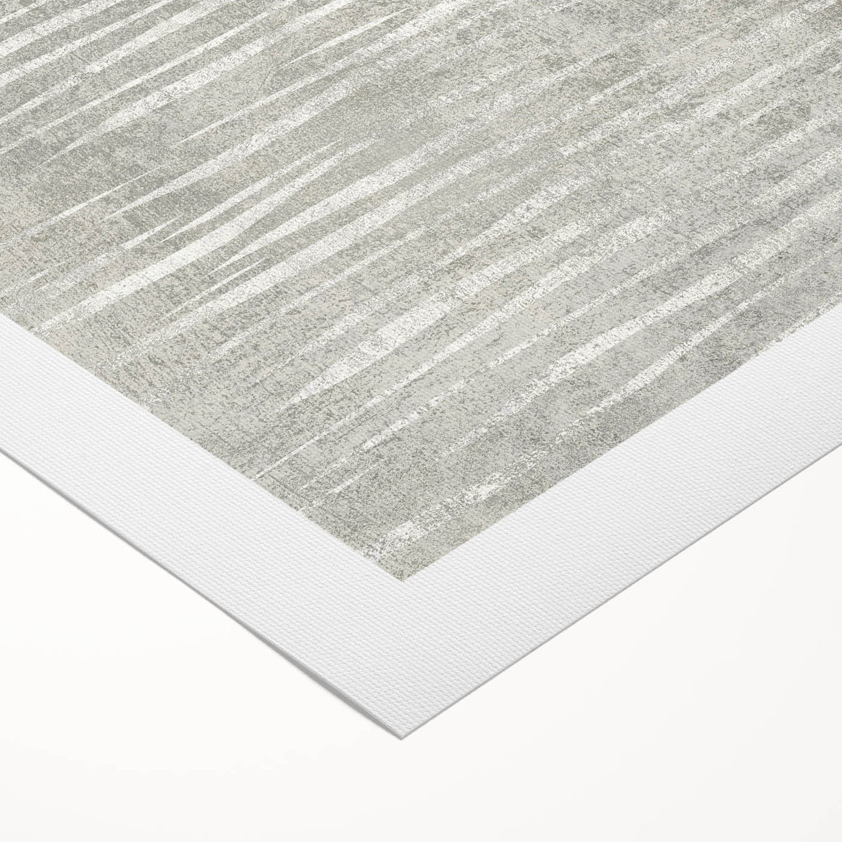 Contemporary Framed Abstract Art - Light Gray Textured Flow Design
