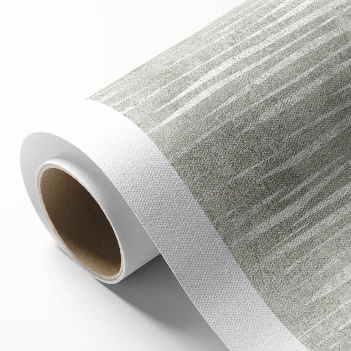 Contemporary Framed Abstract Art - Light Gray Textured Flow Design