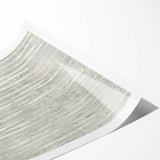 Contemporary Framed Abstract Art - Light Gray Textured Flow Design