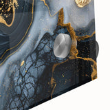 Luxury Black & Gold Abstract Painting – Modern Wall Art Print