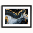 Luxury Black & Gold Abstract Painting – Modern Wall Art Print