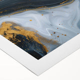 Luxury Black & Gold Abstract Painting – Modern Wall Art Print