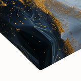 Luxury Black & Gold Abstract Painting – Modern Wall Art Print