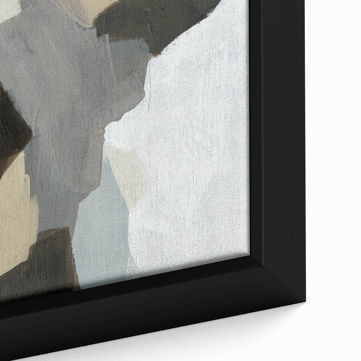 Neutral Abstract Wall Art - Earthy Geometric Modern Canvas Print