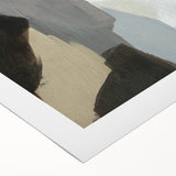 Neutral Abstract Wall Art - Earthy Geometric Modern Canvas Print