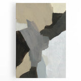 Neutral Abstract Wall Art - Earthy Geometric Modern Canvas Print