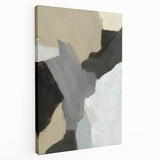 Neutral Abstract Wall Art - Earthy Geometric Modern Canvas Print