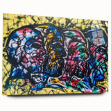 Large Abstract Wall Art – Bold Multicolor Expressionist Painting