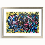 Large Abstract Wall Art – Bold Multicolor Expressionist Painting